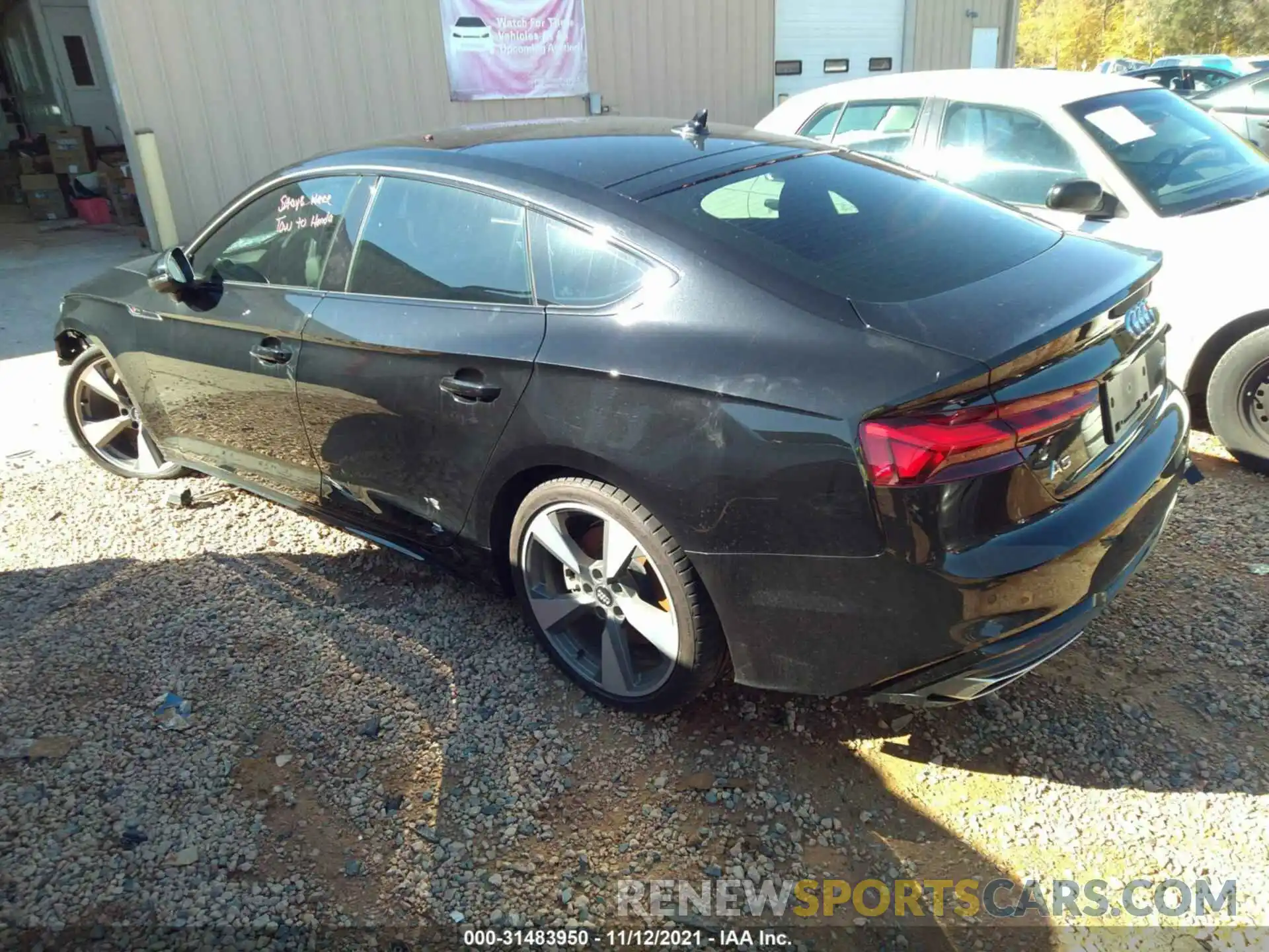 3 Photograph of a damaged car WAUFACF55MA004103 AUDI A5 SPORTBACK 2021