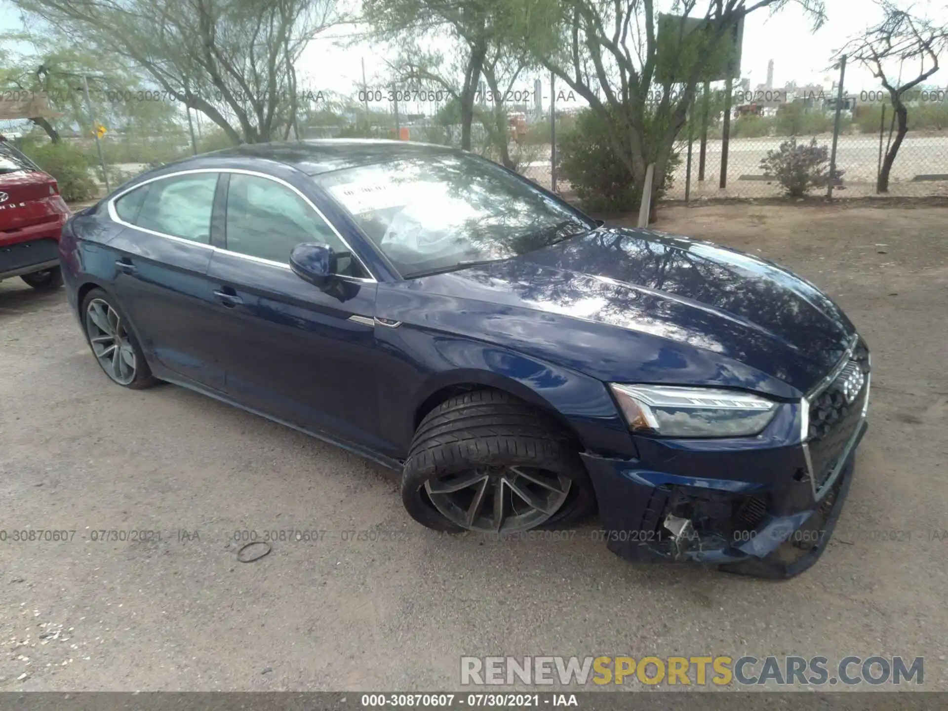 1 Photograph of a damaged car WAUFACF57MA030654 AUDI A5 SPORTBACK 2021