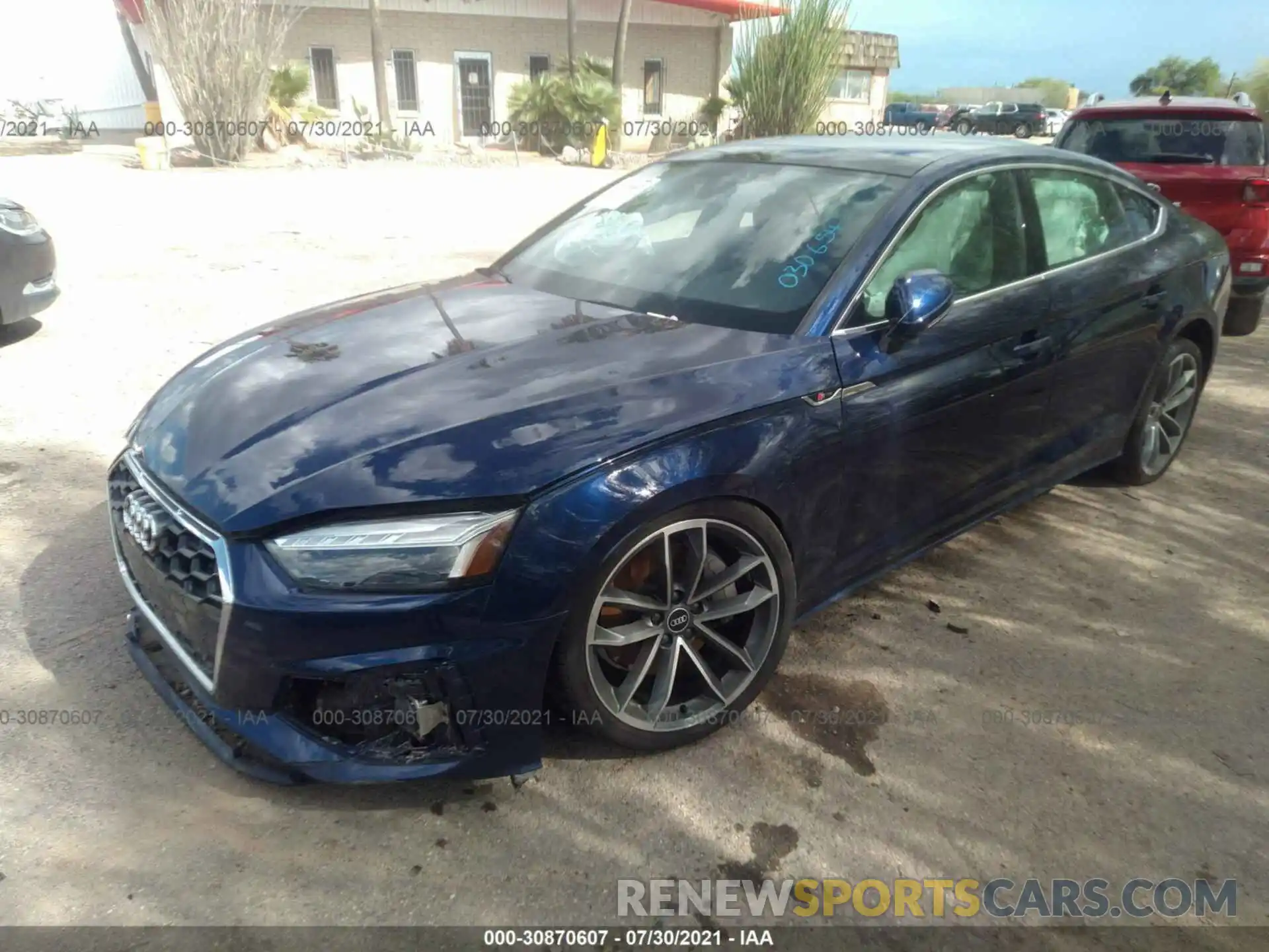 2 Photograph of a damaged car WAUFACF57MA030654 AUDI A5 SPORTBACK 2021