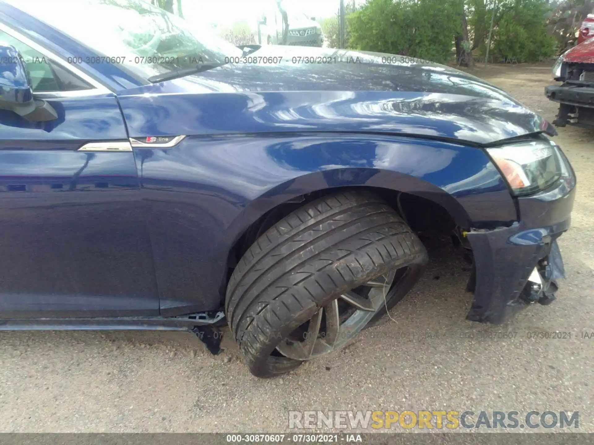 6 Photograph of a damaged car WAUFACF57MA030654 AUDI A5 SPORTBACK 2021