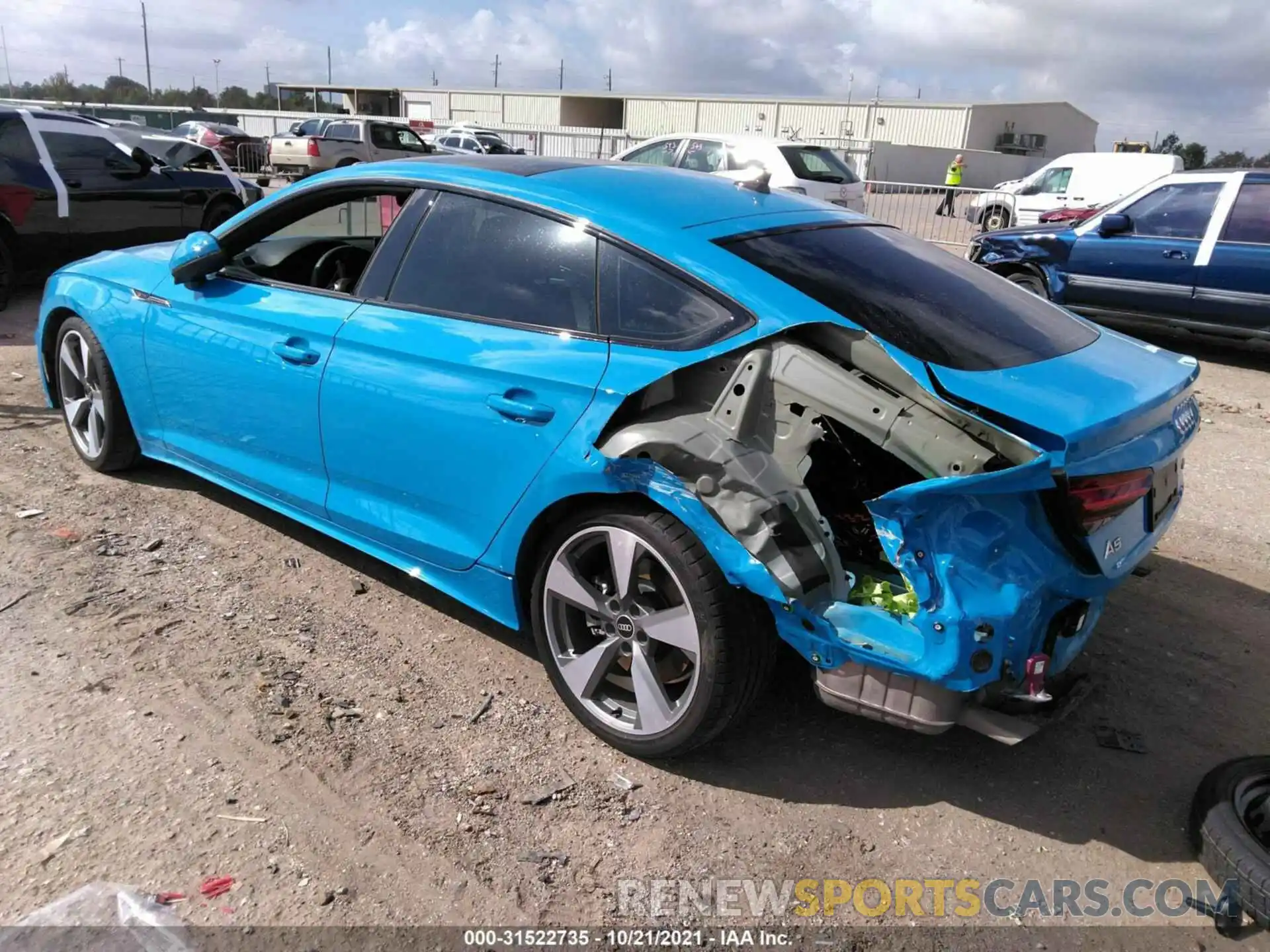 3 Photograph of a damaged car WAUFACF58MA042666 AUDI A5 SPORTBACK 2021