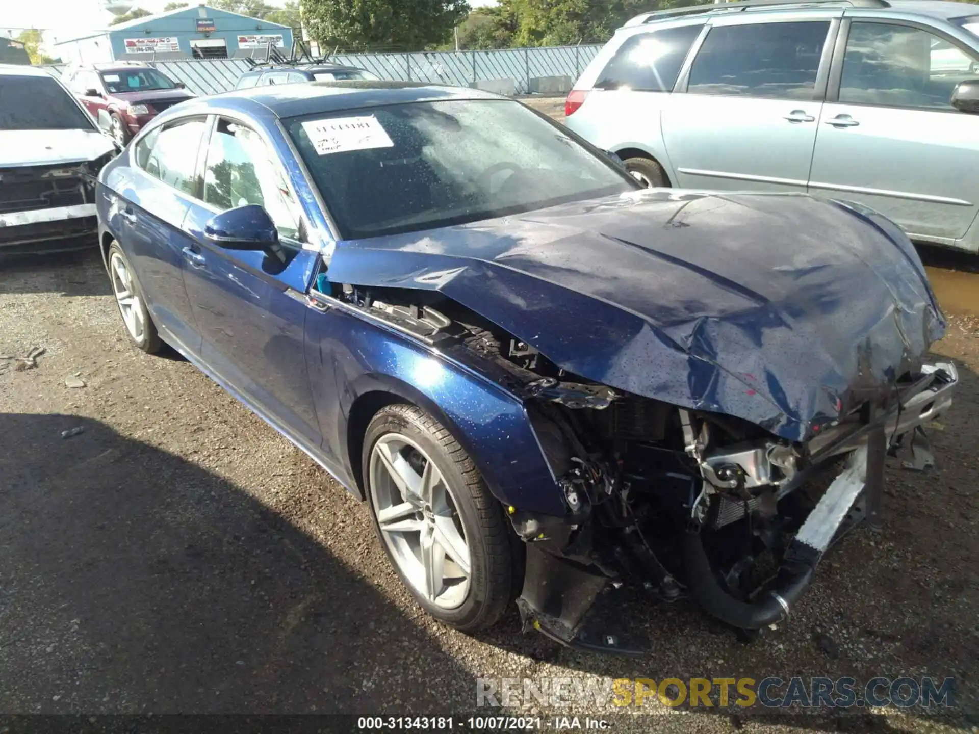 1 Photograph of a damaged car WAUFACF59MA052333 AUDI A5 SPORTBACK 2021