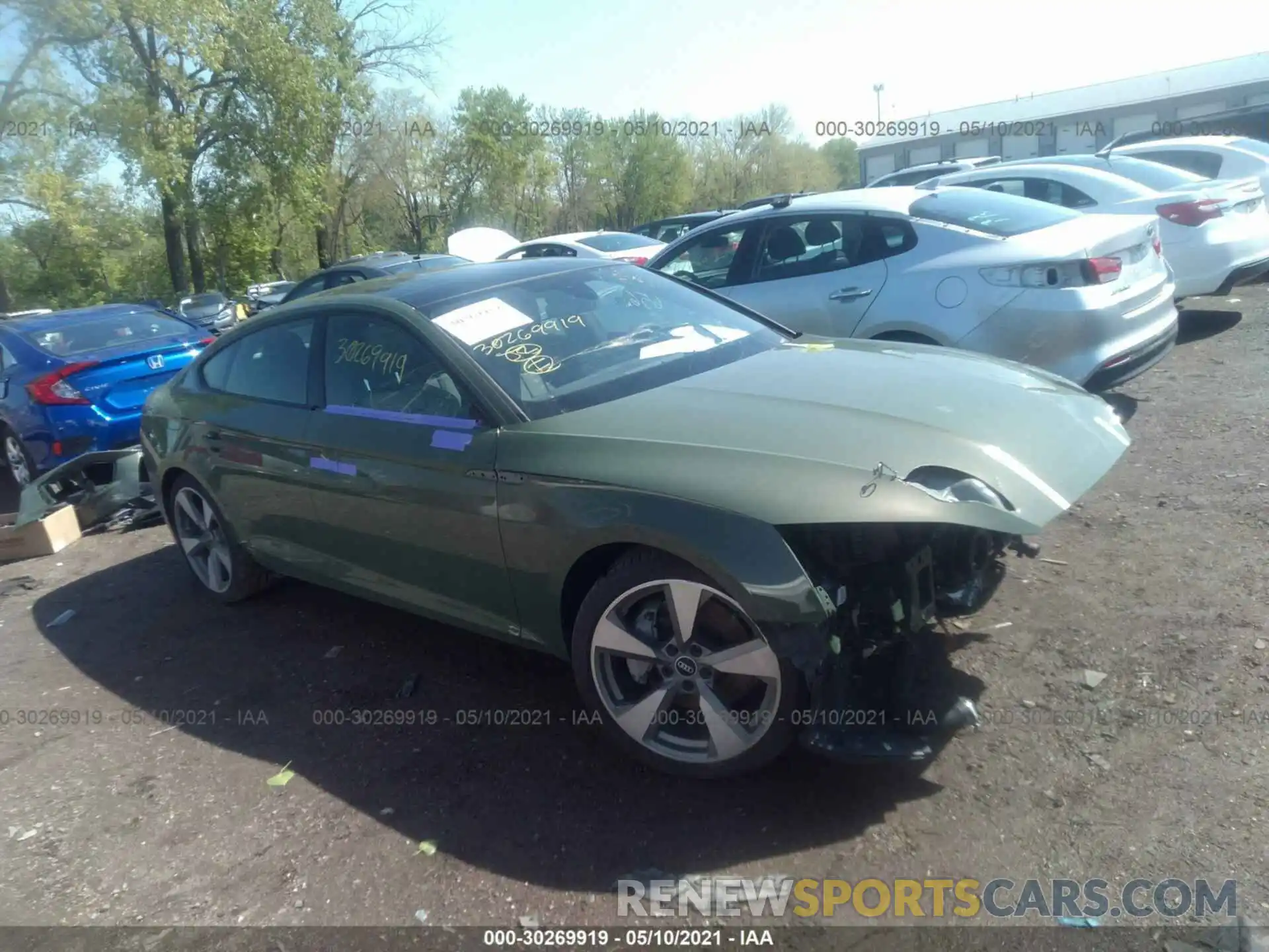 1 Photograph of a damaged car WAUFACF5XMA025464 AUDI A5 SPORTBACK 2021