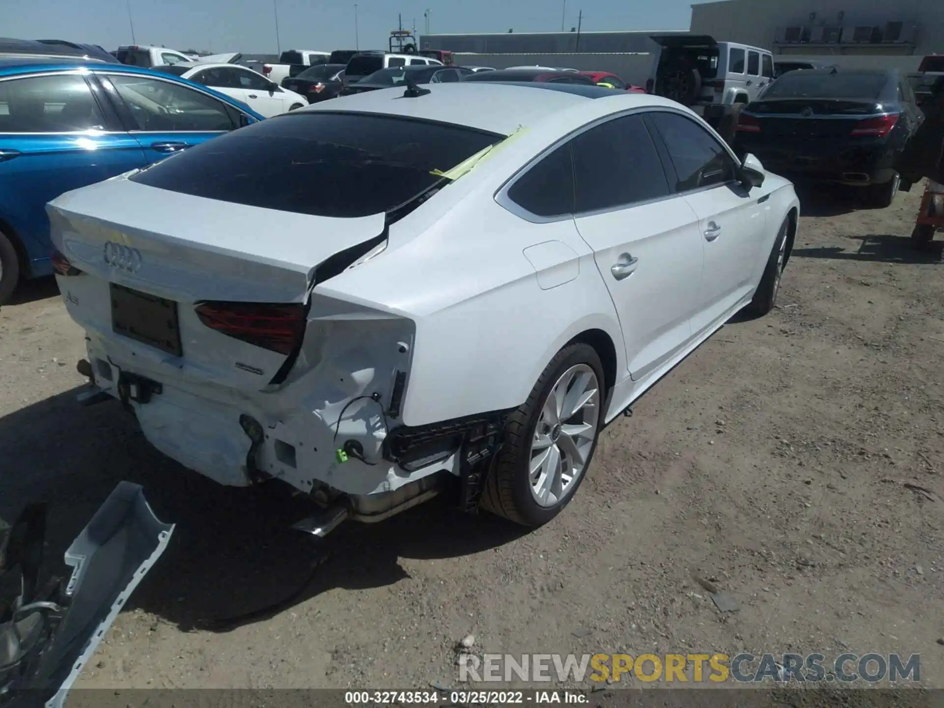 4 Photograph of a damaged car WAUABCF5XNA004526 AUDI A5 SPORTBACK 2022