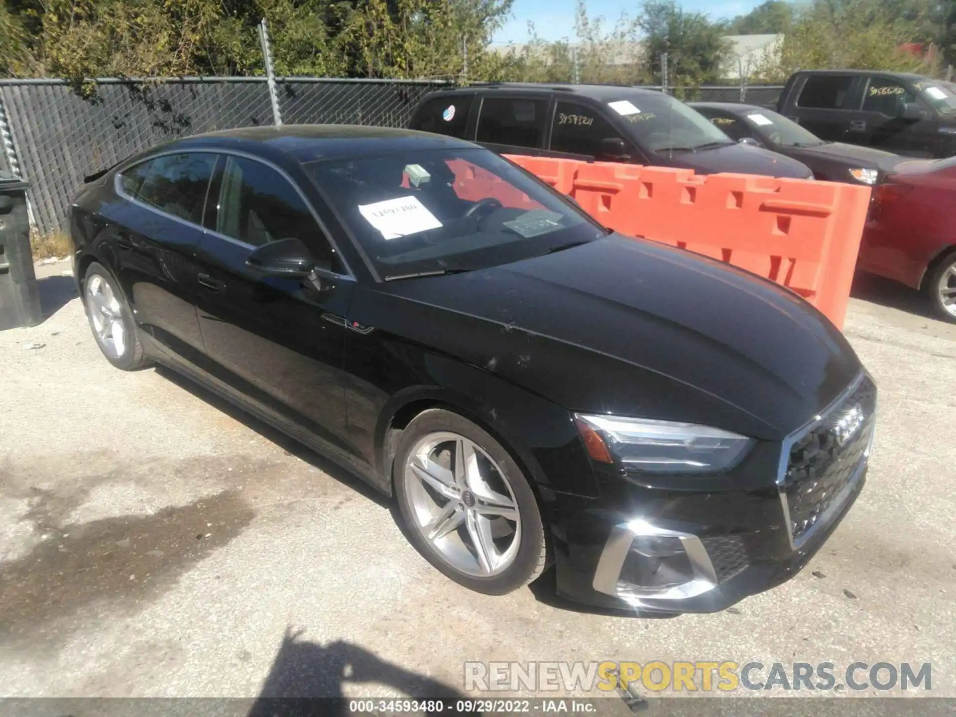 1 Photograph of a damaged car WAUDACF55NA013084 AUDI A5 SPORTBACK 2022