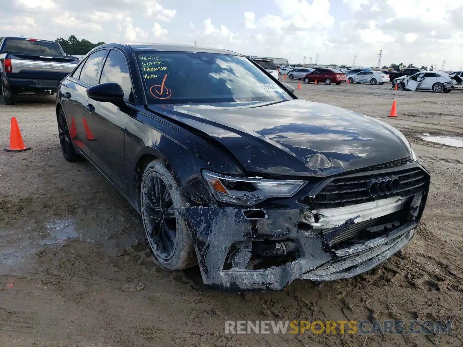 1 Photograph of a damaged car WAUD8AF25KN121778 AUDI A6 2019