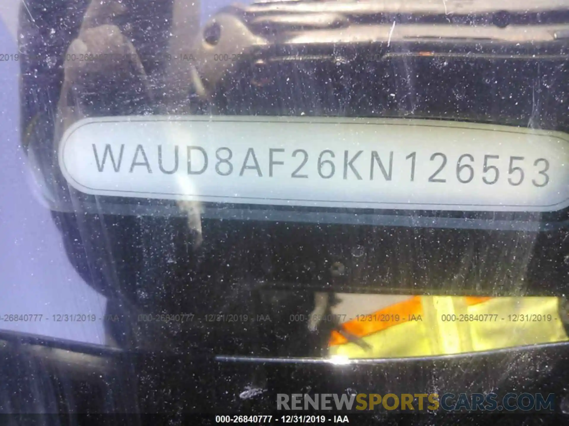 9 Photograph of a damaged car WAUD8AF26KN126553 AUDI A6 2019