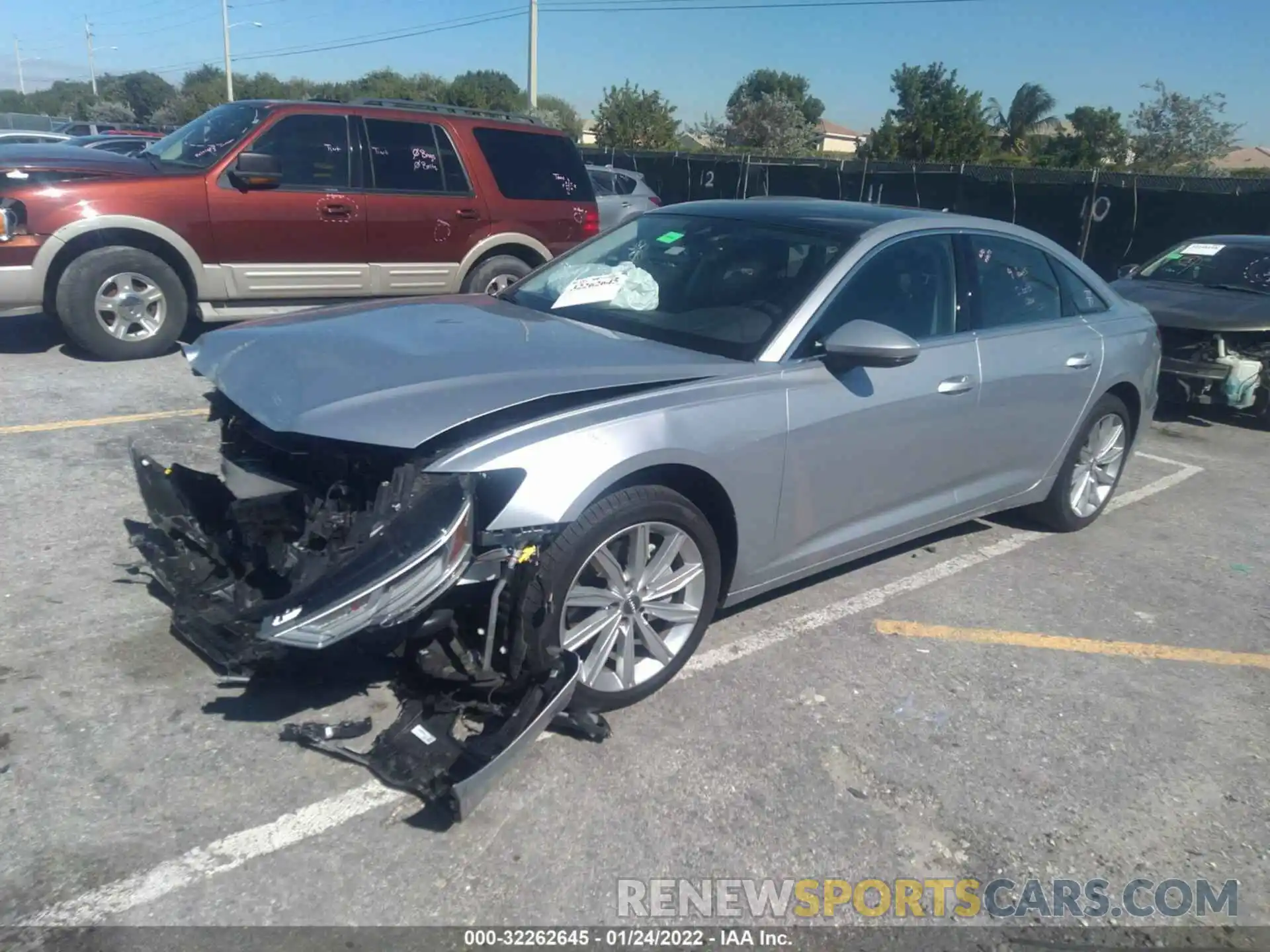 2 Photograph of a damaged car WAUD8AF27KN125346 AUDI A6 2019