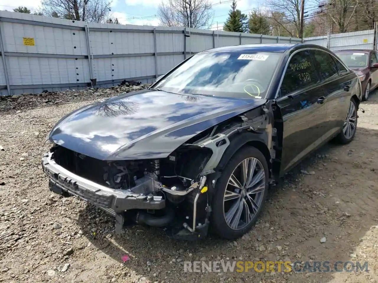 2 Photograph of a damaged car WAUD8AF29KN132086 AUDI A6 2019