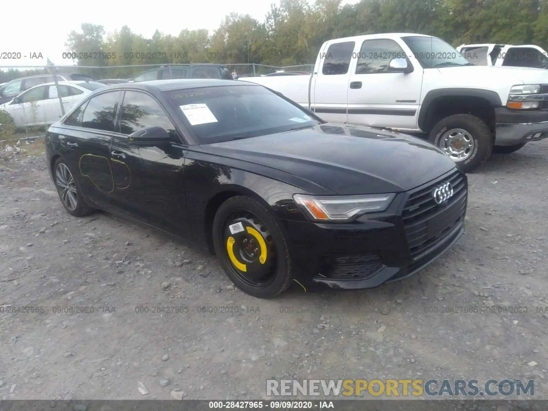 1 Photograph of a damaged car WAUE8AF28KN127207 AUDI A6 2019