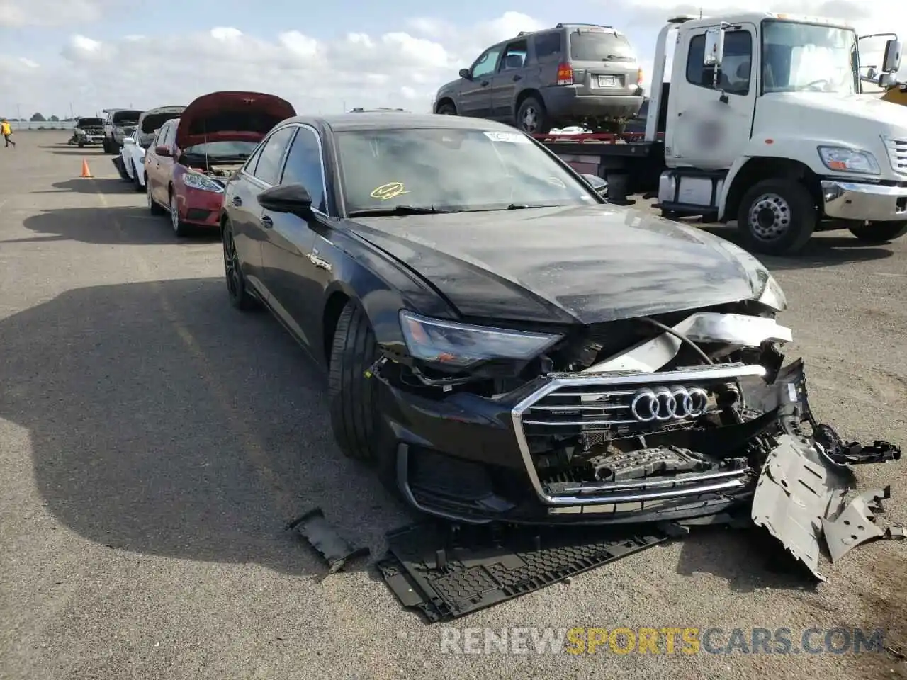 1 Photograph of a damaged car WAUK2AF24KN034012 AUDI A6 2019