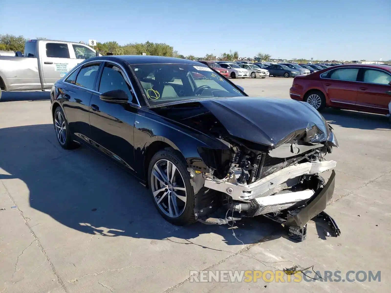 1 Photograph of a damaged car WAUK2AF24KN098972 AUDI A6 2019