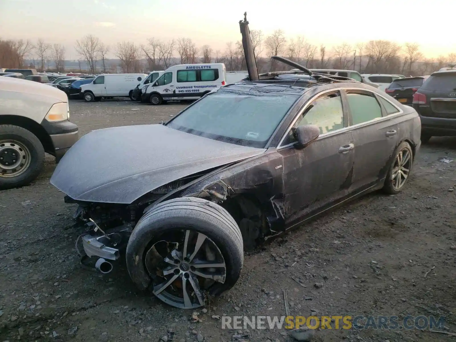 2 Photograph of a damaged car WAUK2AF2XKN075891 AUDI A6 2019