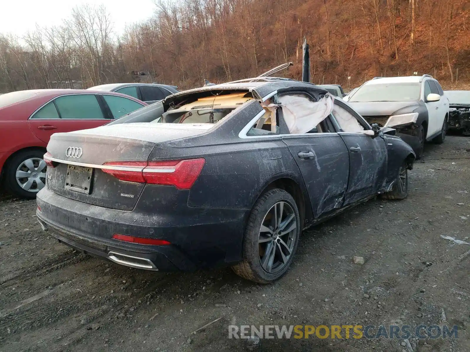 4 Photograph of a damaged car WAUK2AF2XKN075891 AUDI A6 2019