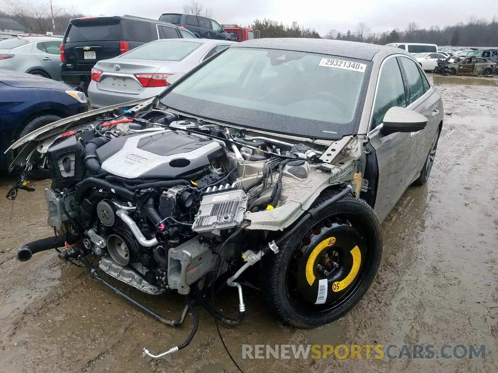 2 Photograph of a damaged car WAUL2AF20KN037610 AUDI A6 2019