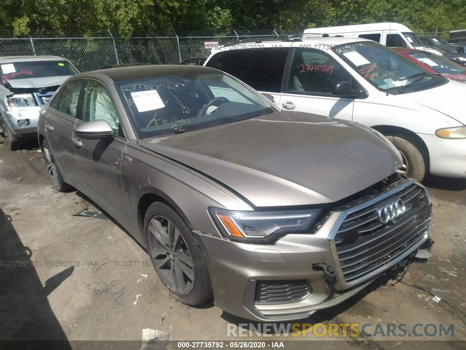 1 Photograph of a damaged car WAUL2AF20KN047702 AUDI A6 2019