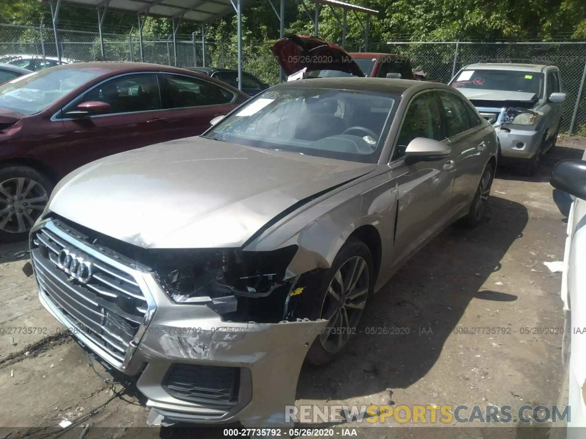 2 Photograph of a damaged car WAUL2AF20KN047702 AUDI A6 2019