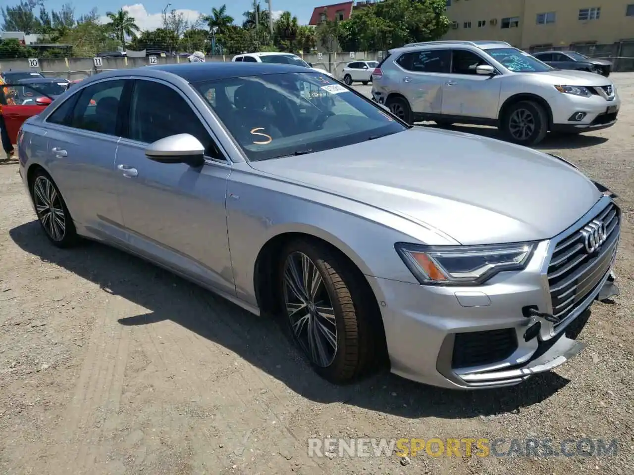 1 Photograph of a damaged car WAUL2AF20KN059221 AUDI A6 2019