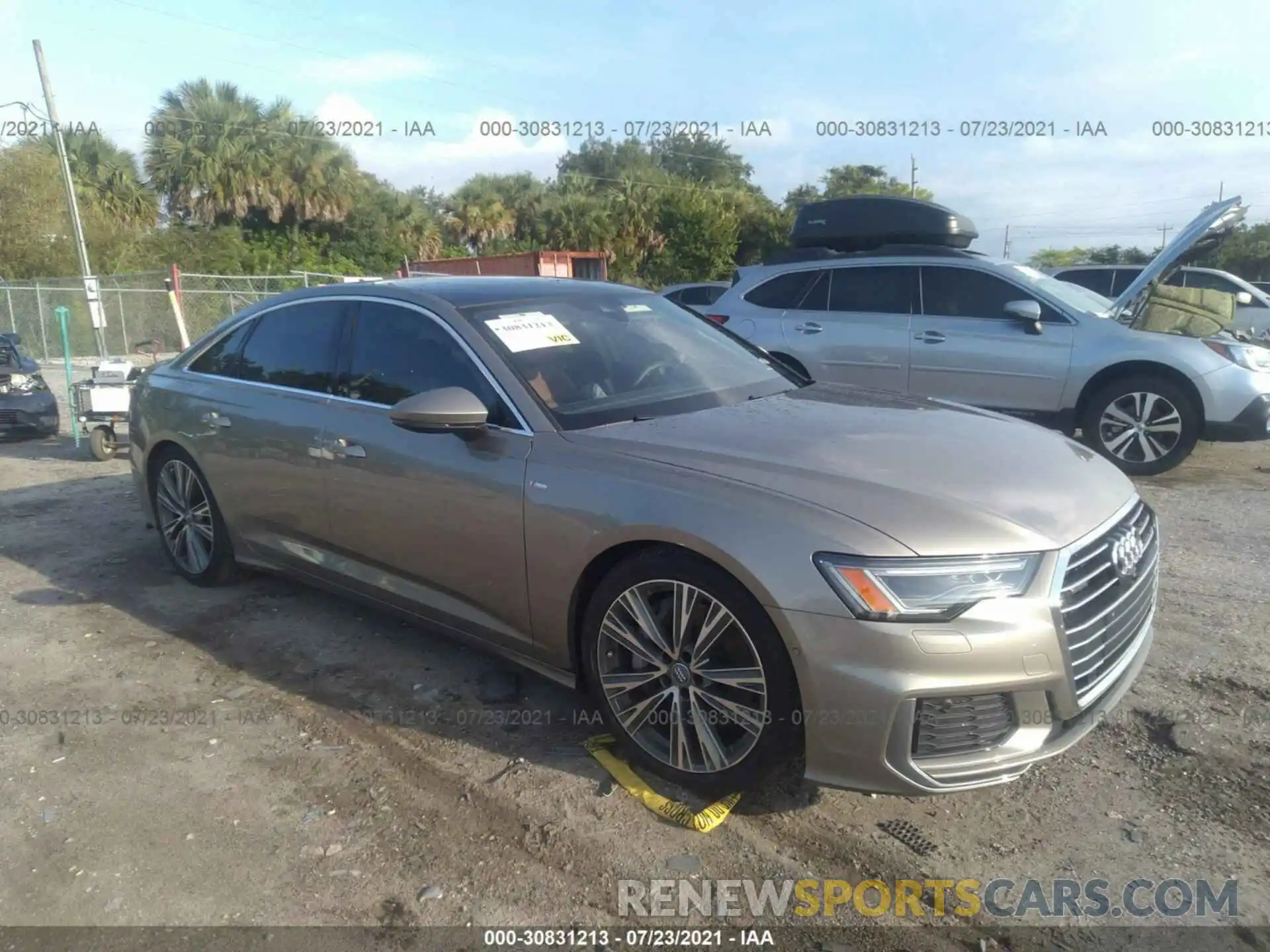 1 Photograph of a damaged car WAUL2AF20KN059557 AUDI A6 2019