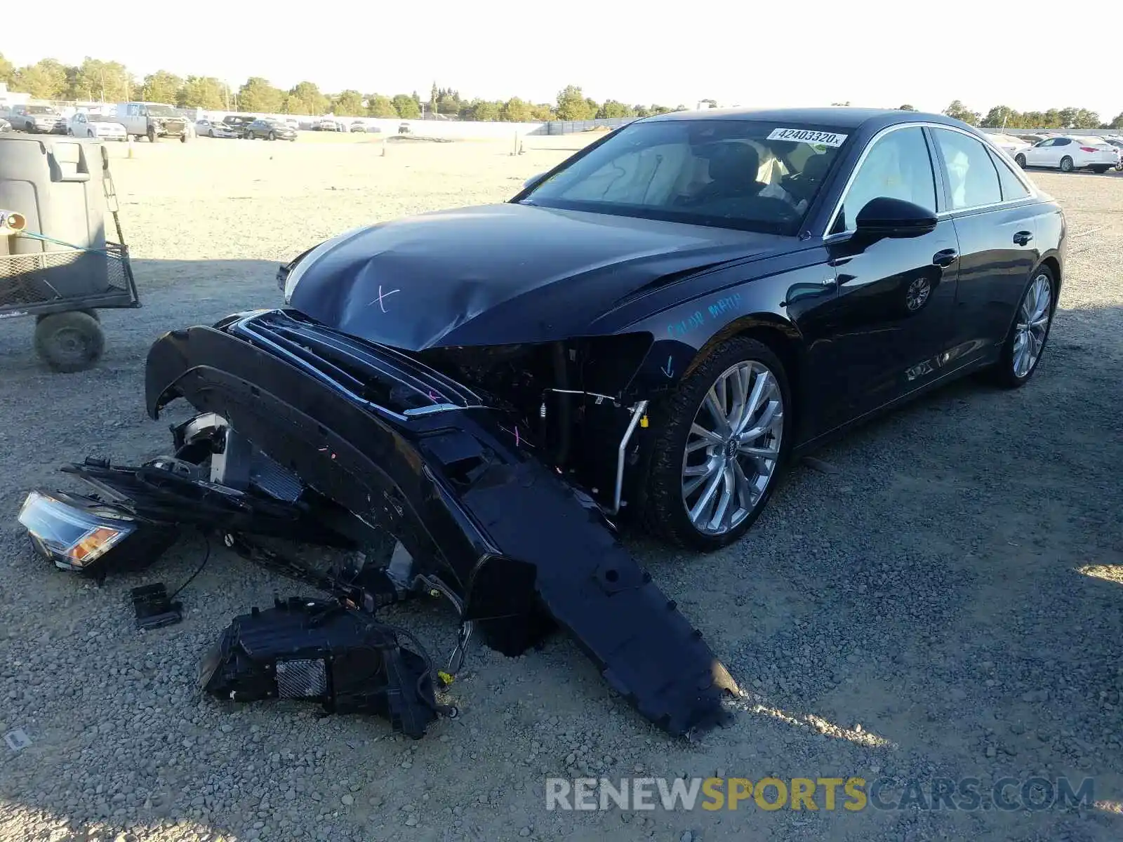 2 Photograph of a damaged car WAUL2AF20KN061759 AUDI A6 2019