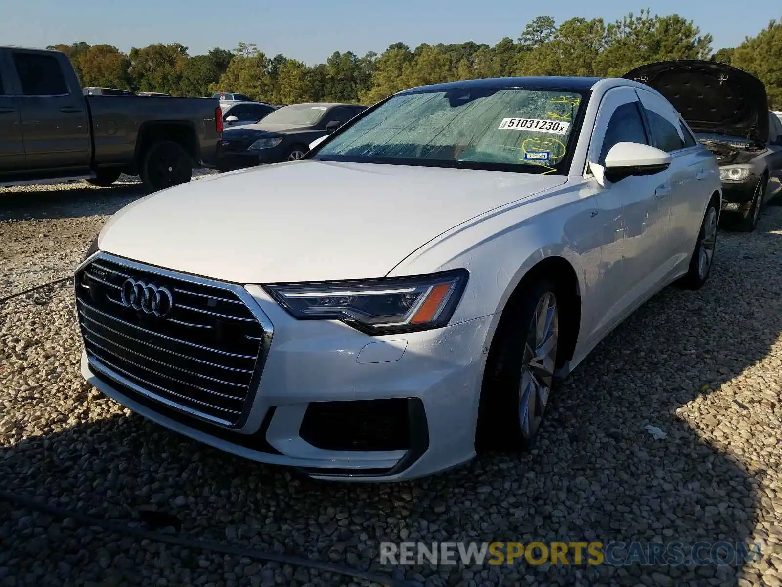 2 Photograph of a damaged car WAUL2AF20KN093451 AUDI A6 2019