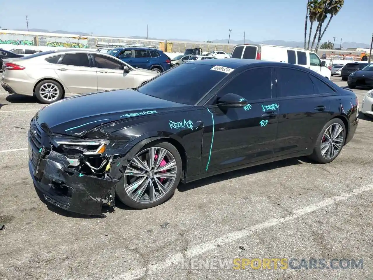 1 Photograph of a damaged car WAUL2AF20KN101693 AUDI A6 2019