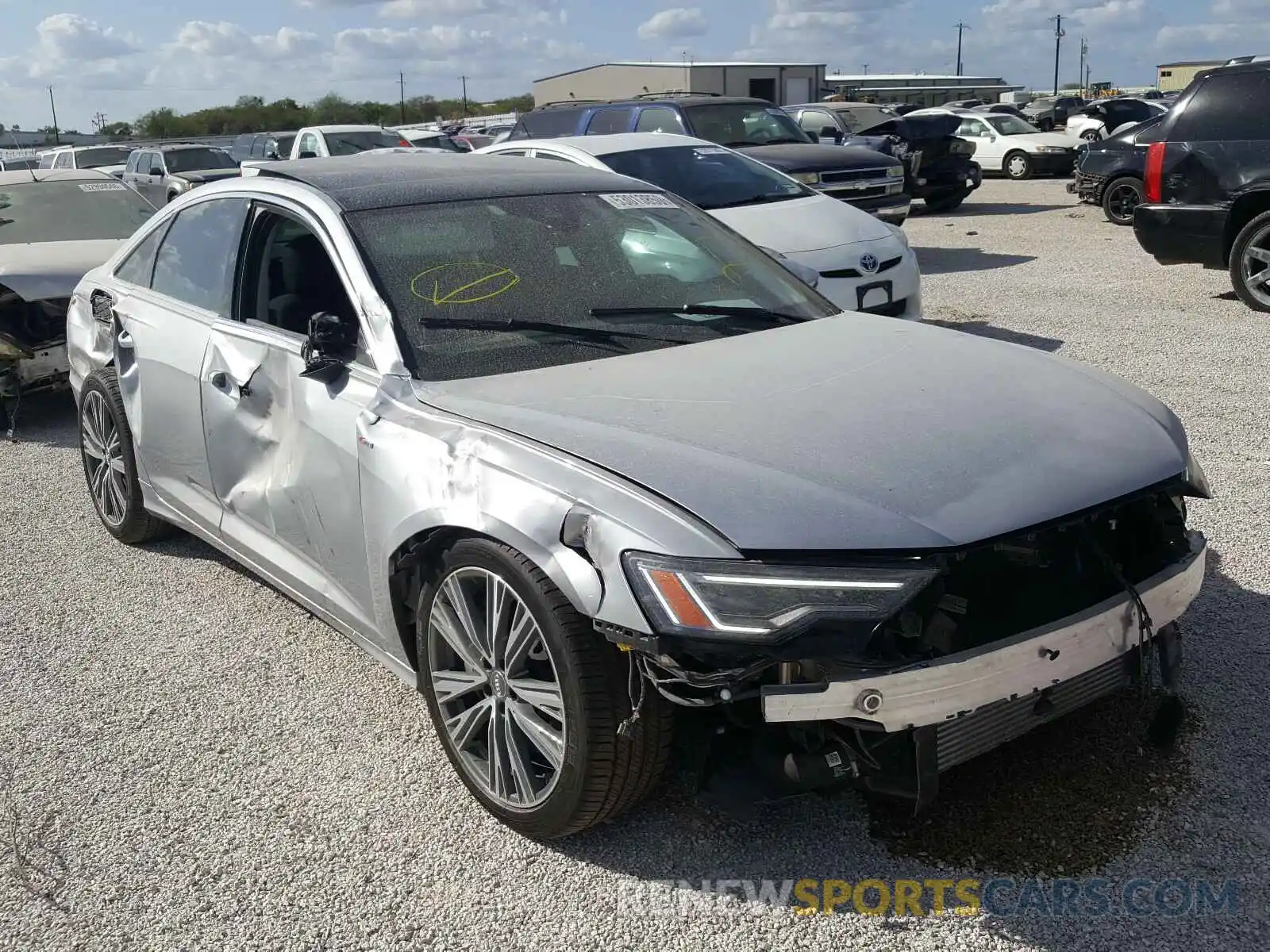 1 Photograph of a damaged car WAUL2AF20KN102469 AUDI A6 2019