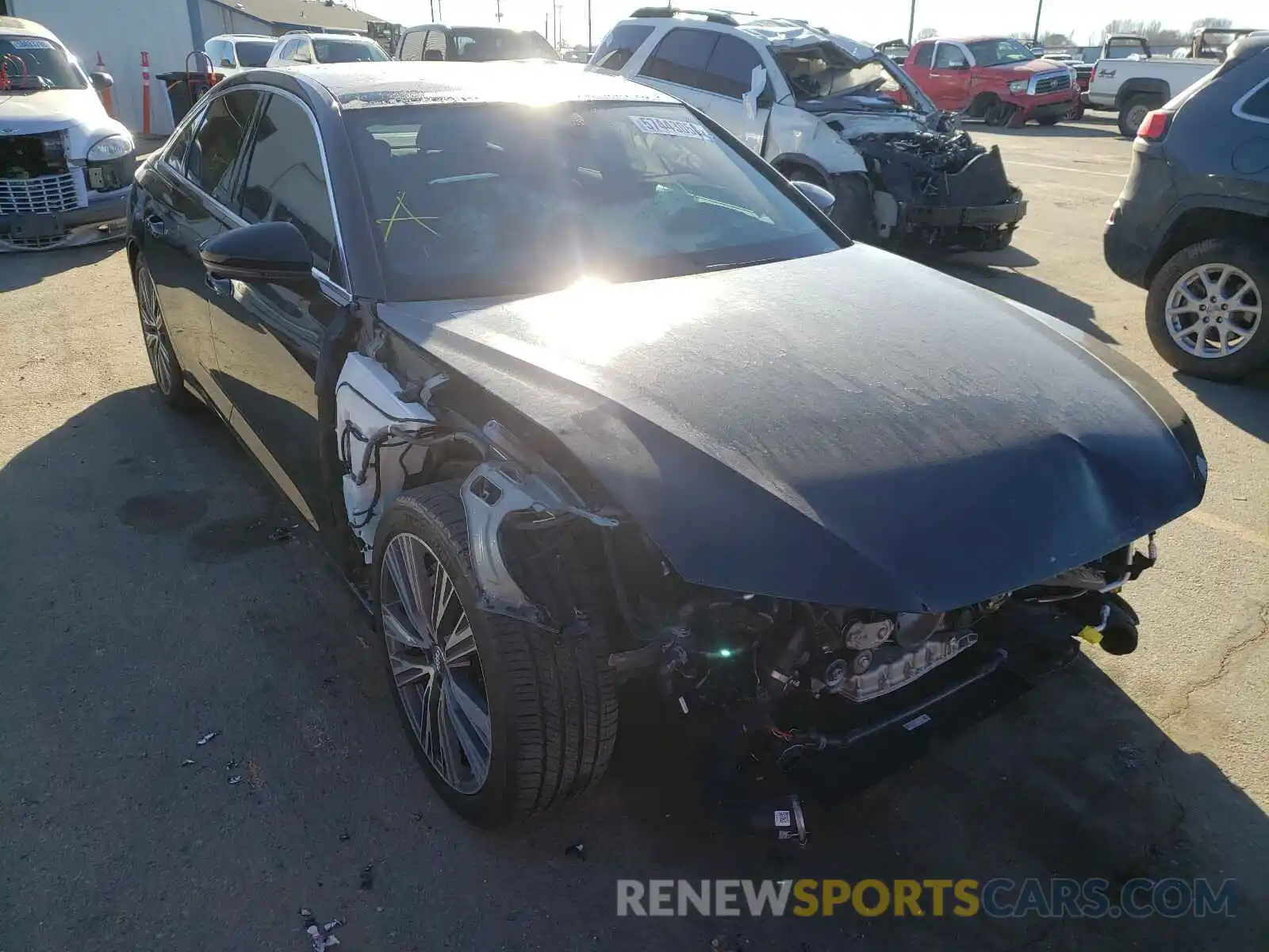 1 Photograph of a damaged car WAUL2AF20KN108031 AUDI A6 2019