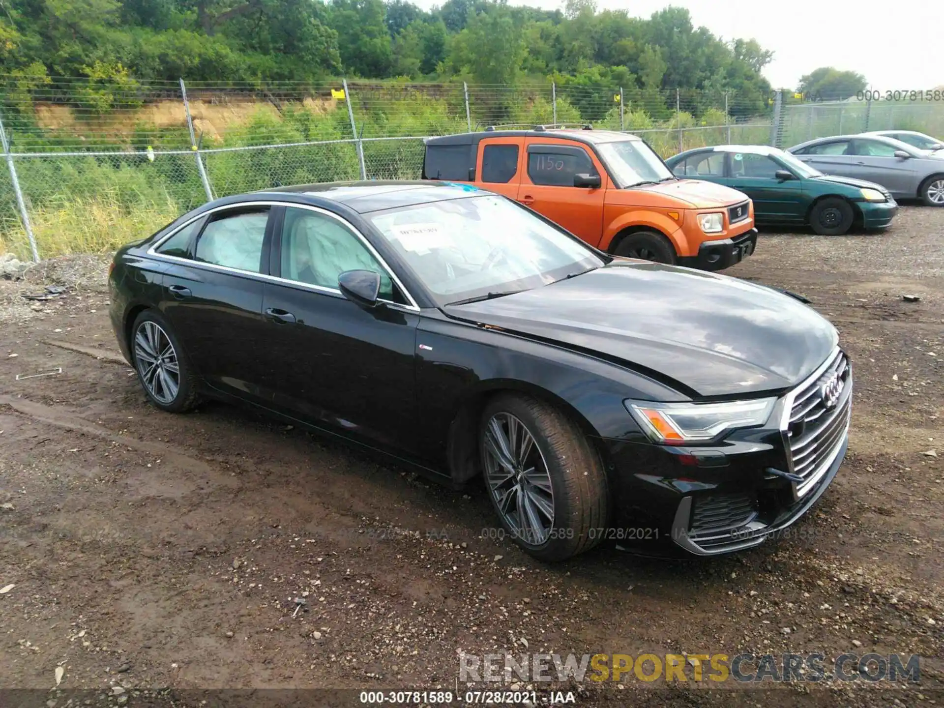 1 Photograph of a damaged car WAUL2AF20KN116873 AUDI A6 2019