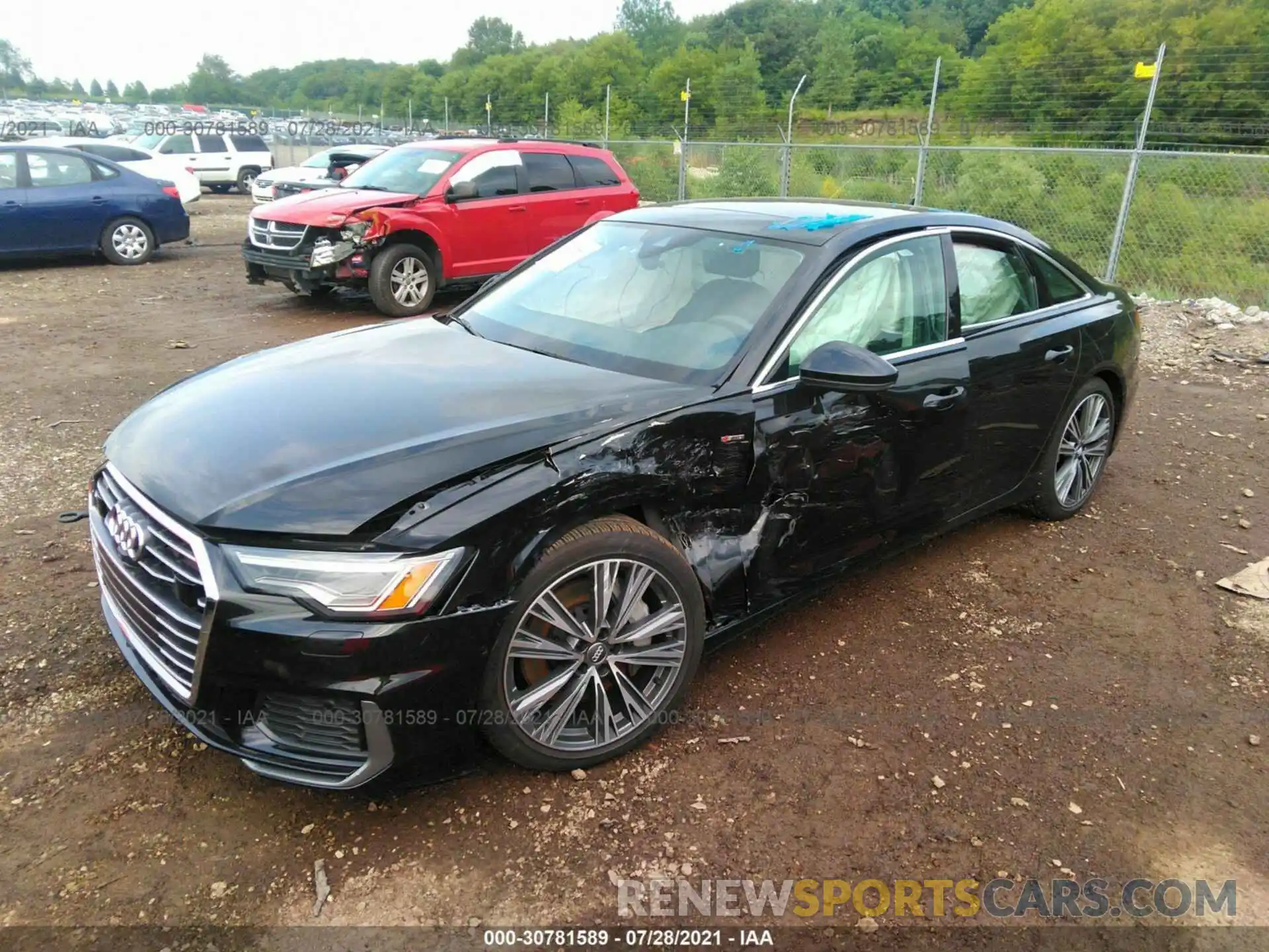 2 Photograph of a damaged car WAUL2AF20KN116873 AUDI A6 2019