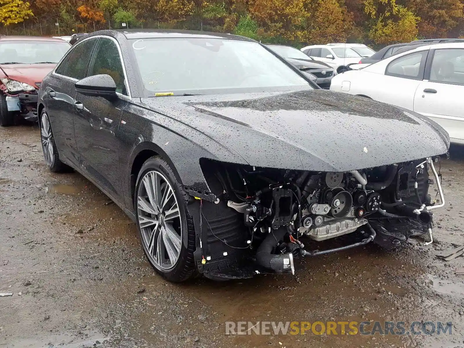 1 Photograph of a damaged car WAUL2AF21KN060992 AUDI A6 2019