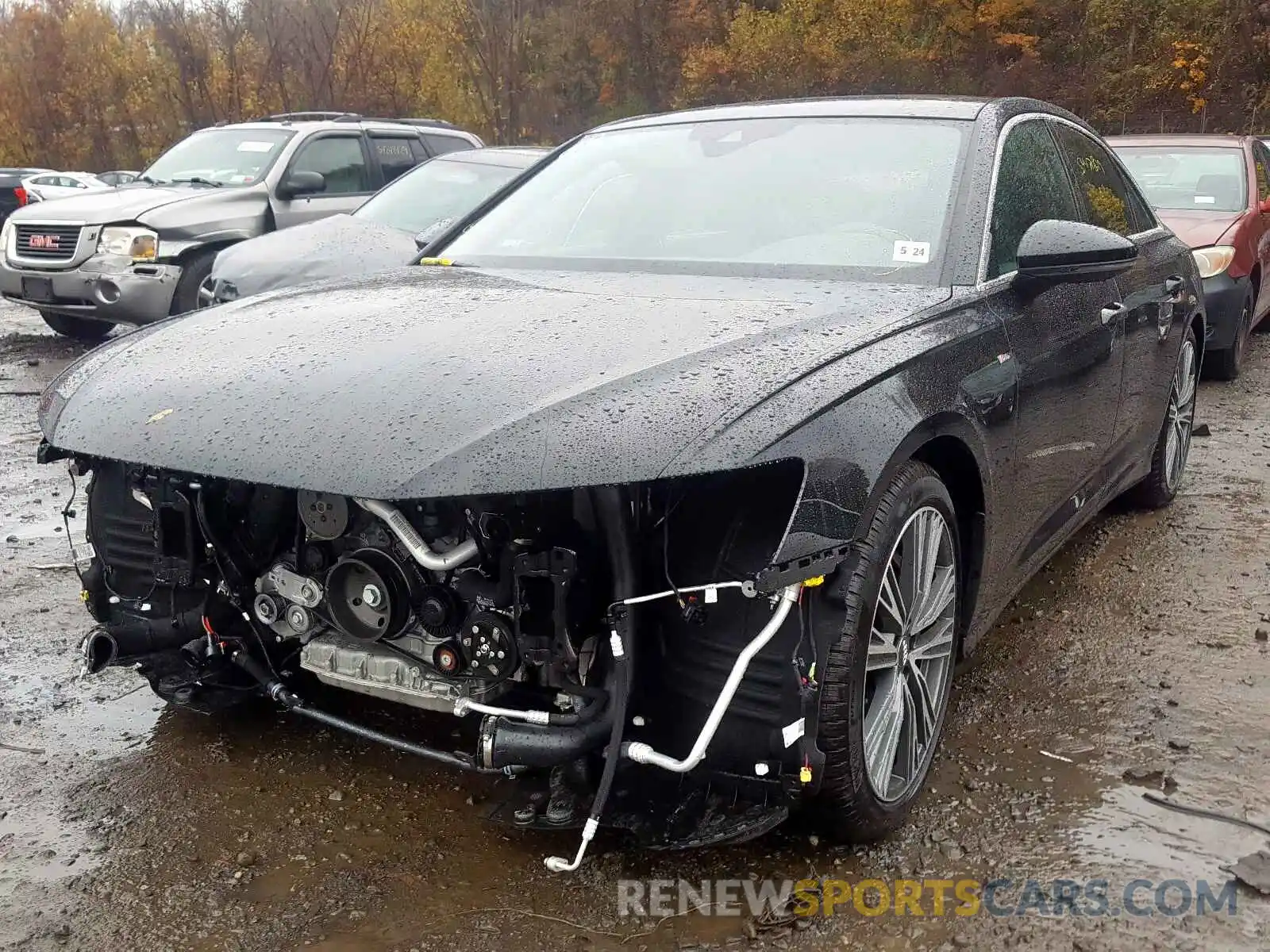 2 Photograph of a damaged car WAUL2AF21KN060992 AUDI A6 2019