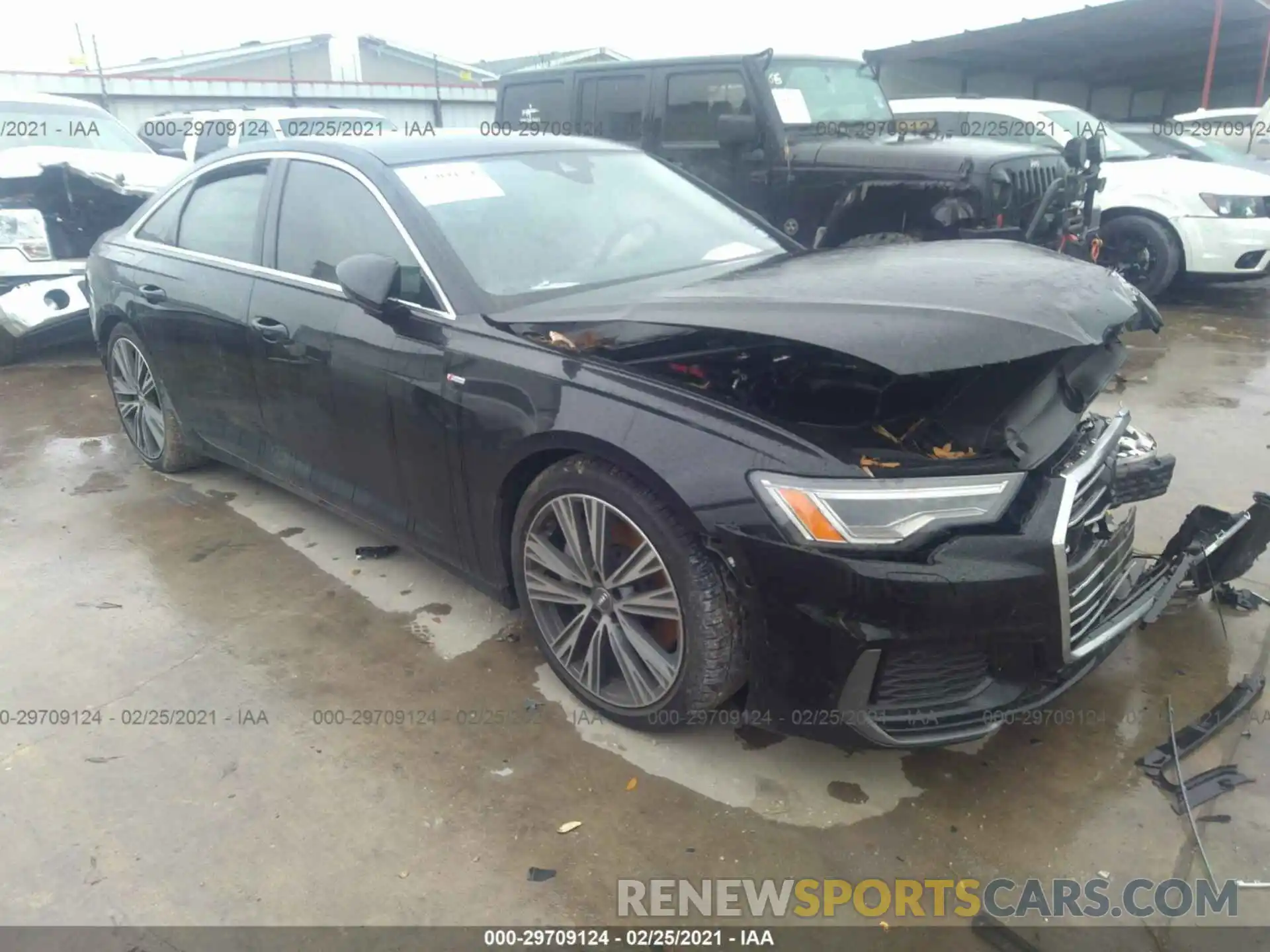 1 Photograph of a damaged car WAUL2AF21KN093054 AUDI A6 2019