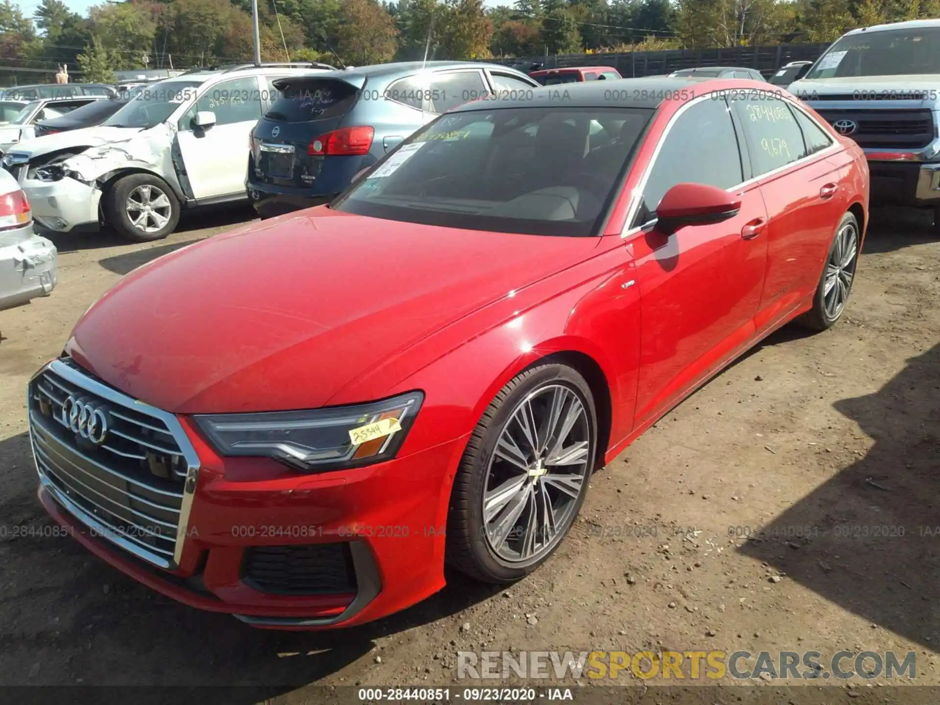 2 Photograph of a damaged car WAUL2AF21KN098920 AUDI A6 2019