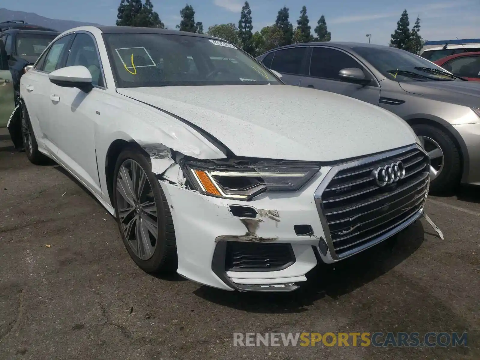 1 Photograph of a damaged car WAUL2AF22KN022574 AUDI A6 2019