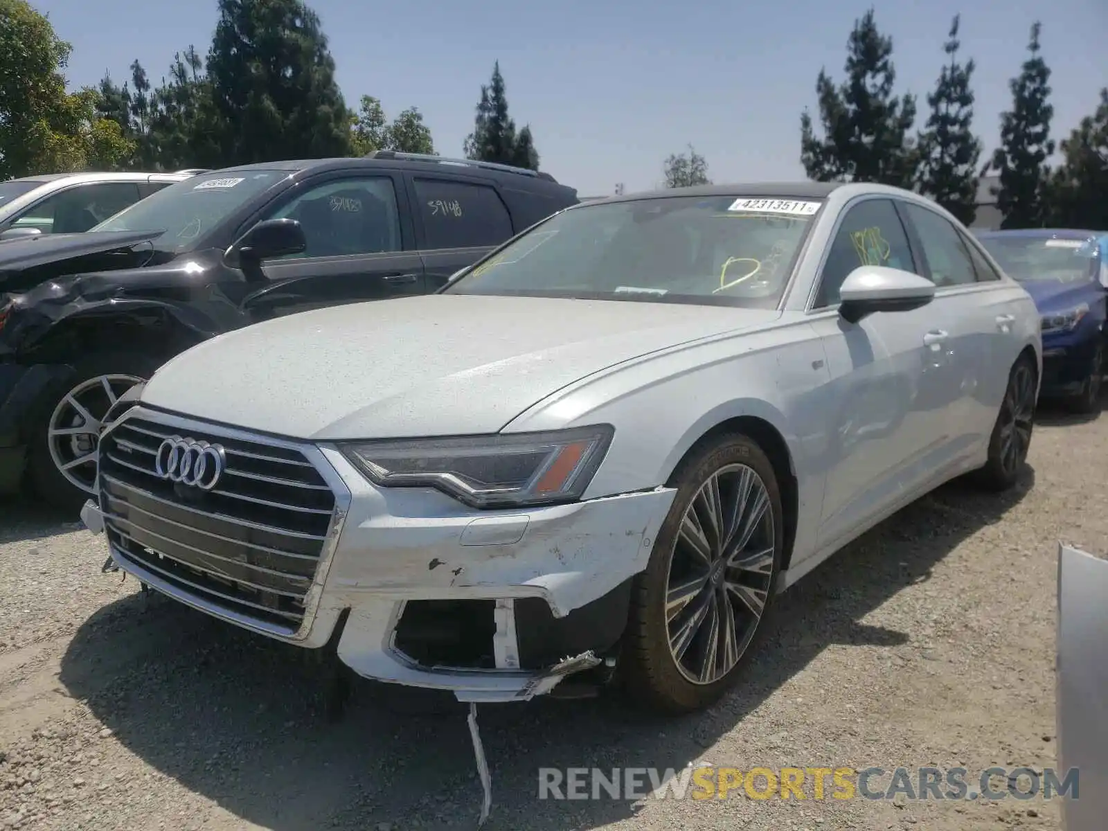 2 Photograph of a damaged car WAUL2AF22KN022574 AUDI A6 2019