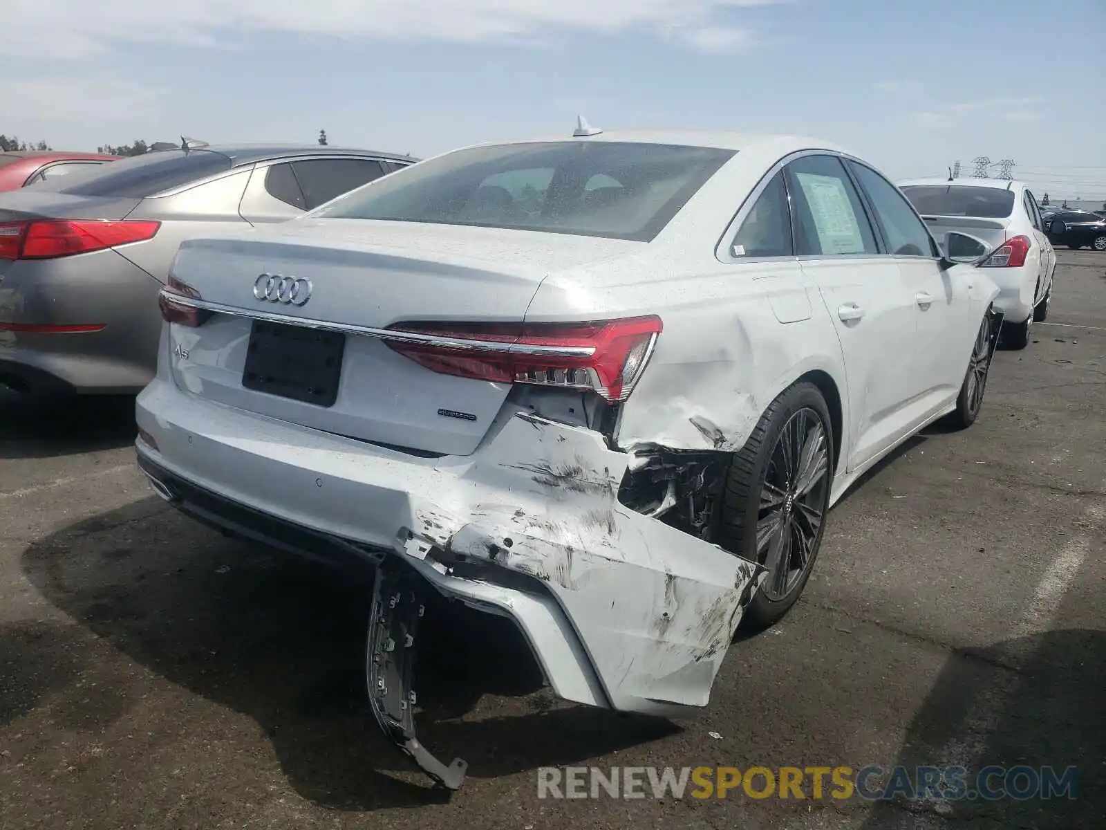 4 Photograph of a damaged car WAUL2AF22KN022574 AUDI A6 2019