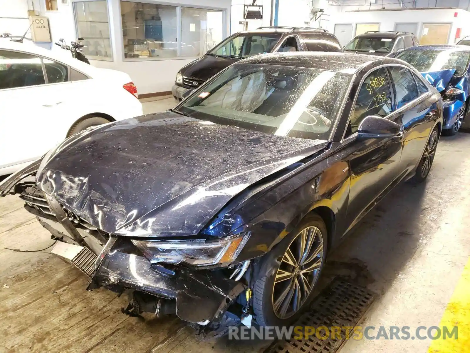 2 Photograph of a damaged car WAUL2AF22KN022834 AUDI A6 2019