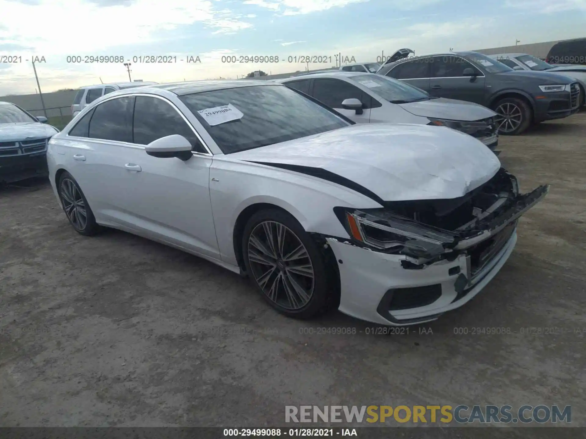 1 Photograph of a damaged car WAUL2AF22KN087845 AUDI A6 2019