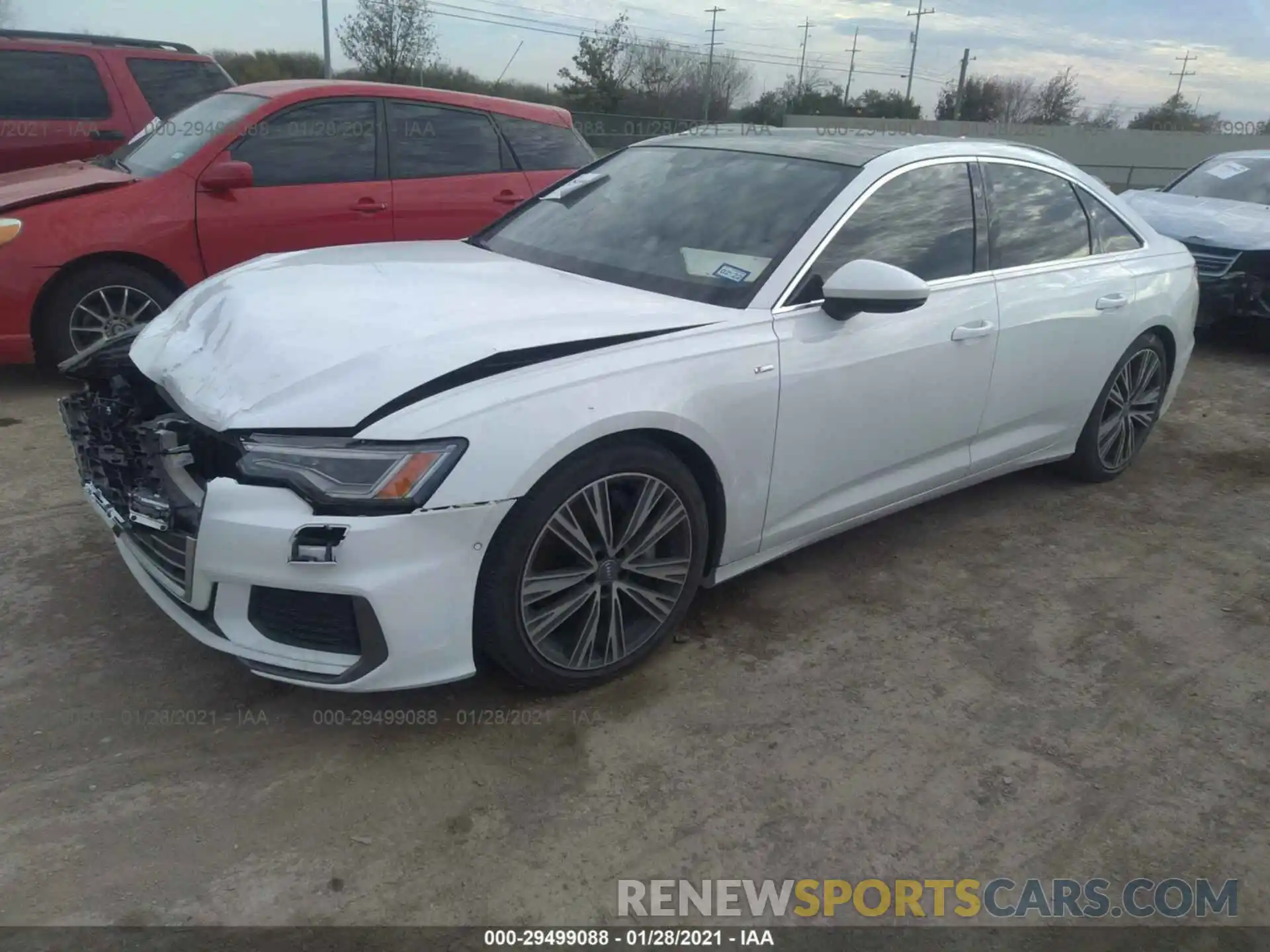 2 Photograph of a damaged car WAUL2AF22KN087845 AUDI A6 2019