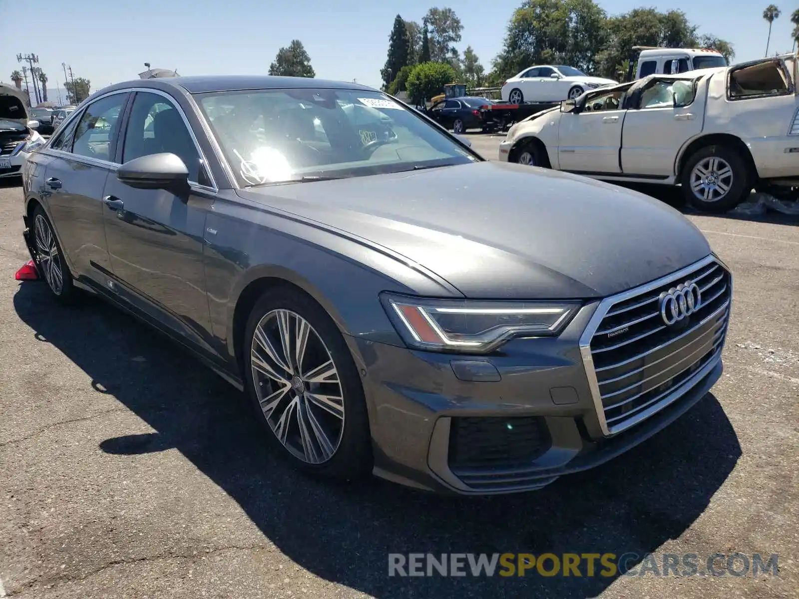 1 Photograph of a damaged car WAUL2AF22KN097632 AUDI A6 2019