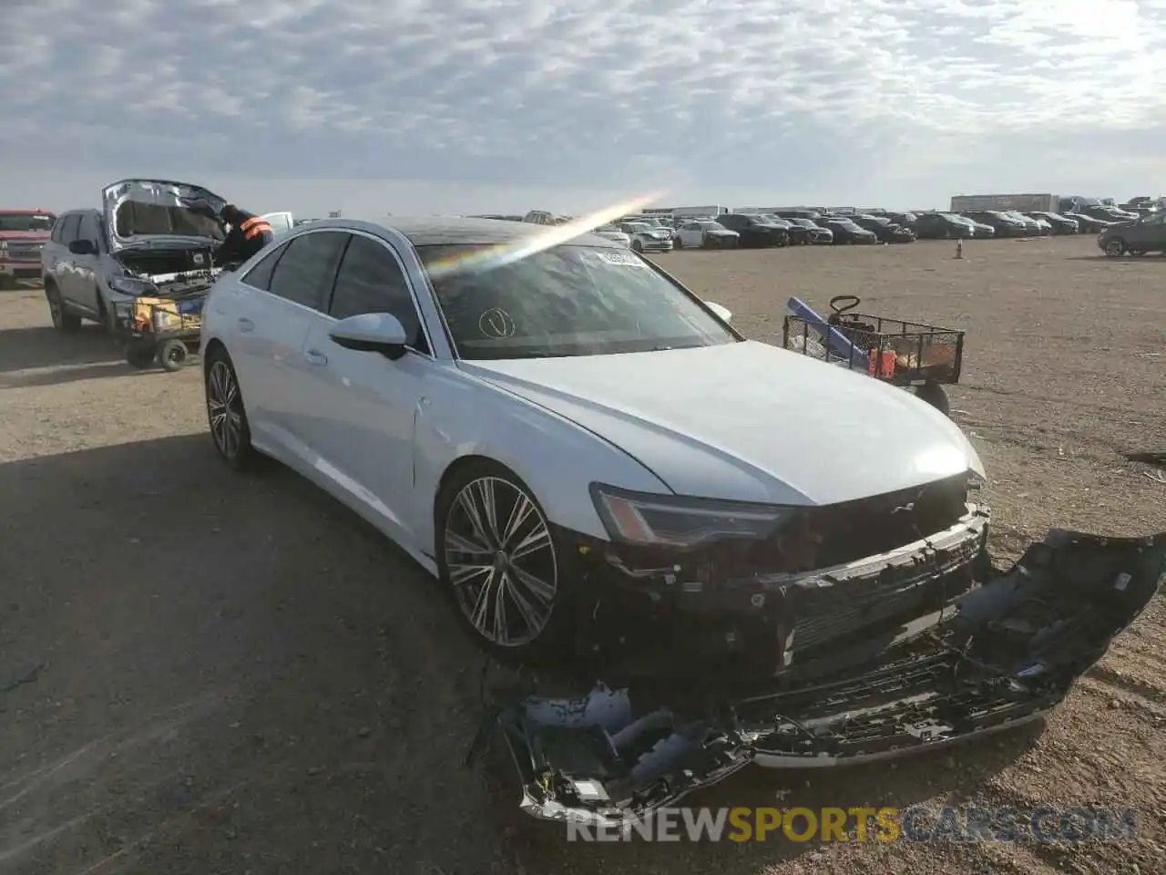 1 Photograph of a damaged car WAUL2AF22KN097811 AUDI A6 2019