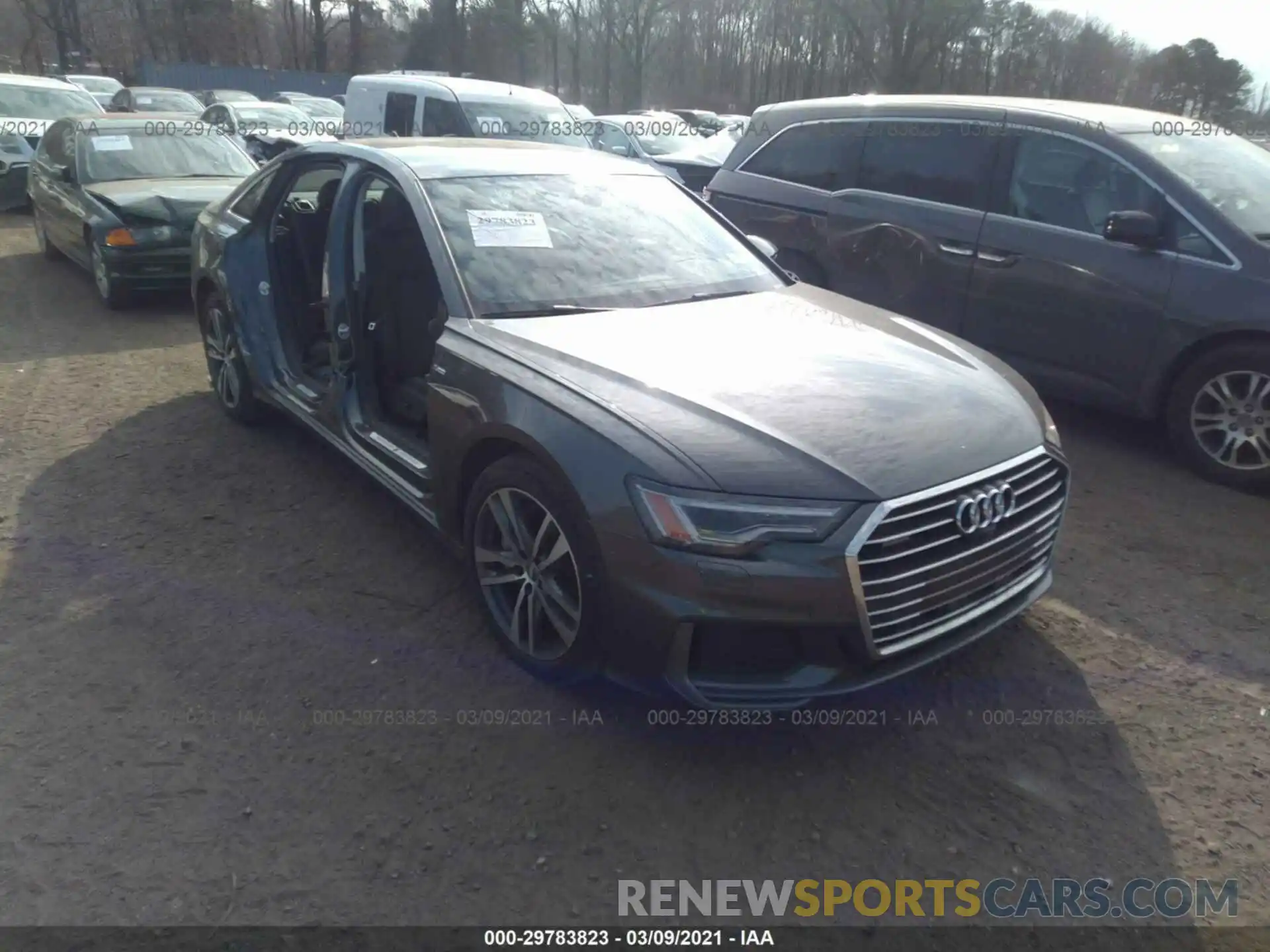 1 Photograph of a damaged car WAUL2AF22KN102408 AUDI A6 2019