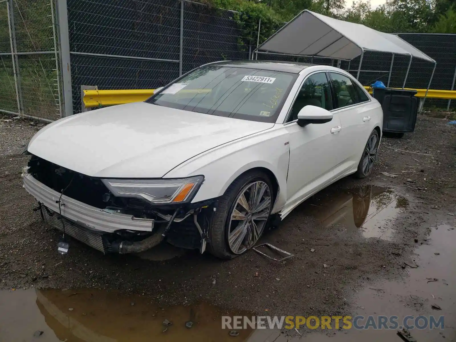 2 Photograph of a damaged car WAUL2AF22KN122089 AUDI A6 2019