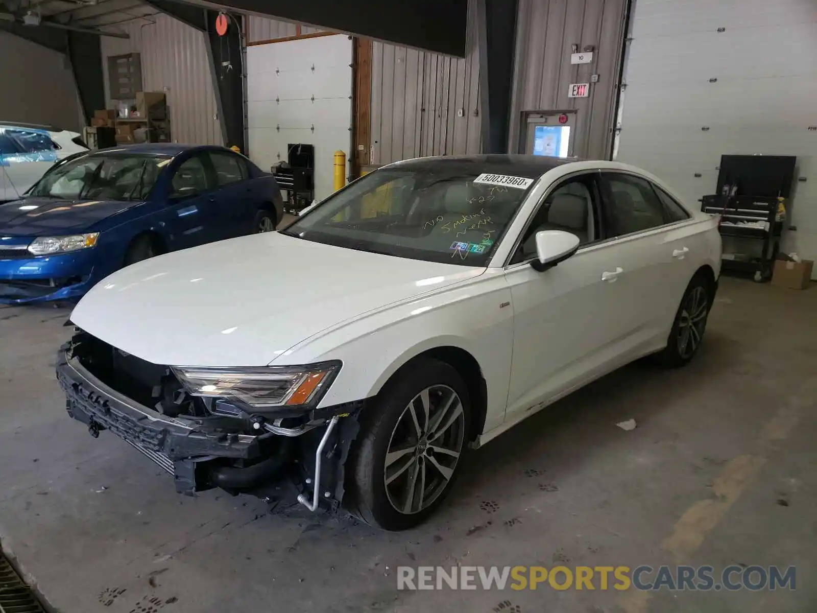 2 Photograph of a damaged car WAUL2AF23KN029954 AUDI A6 2019