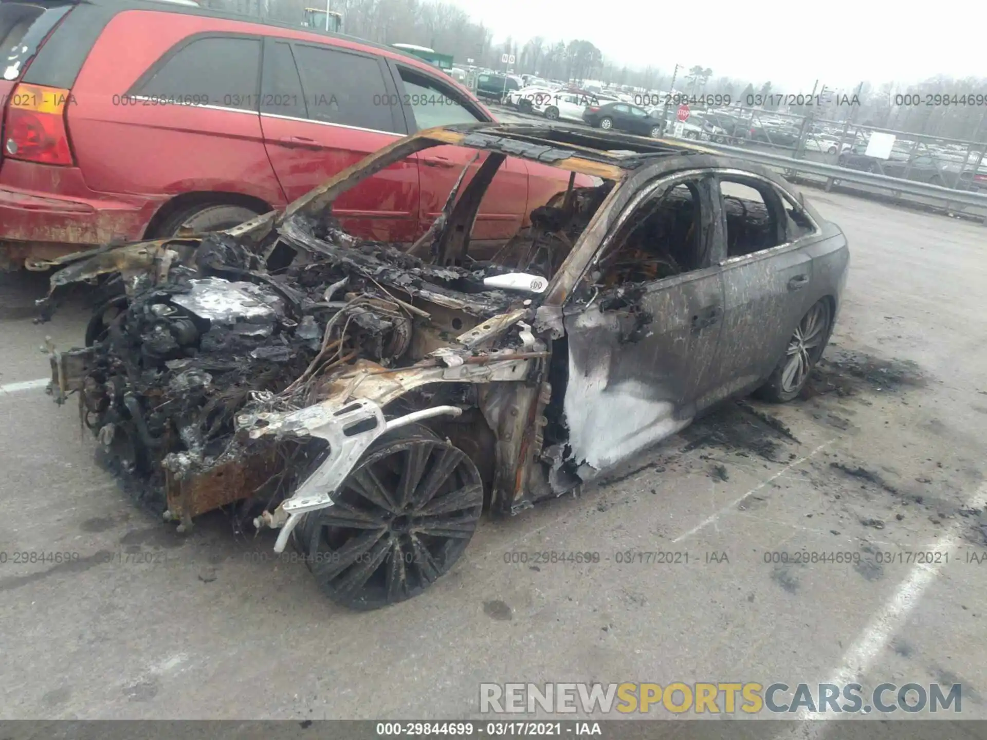 2 Photograph of a damaged car WAUL2AF23KN062789 AUDI A6 2019