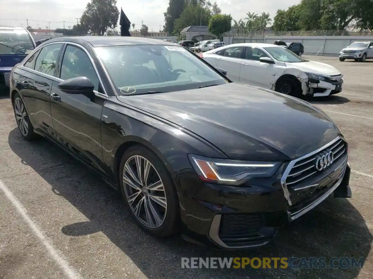 1 Photograph of a damaged car WAUL2AF24KN021801 AUDI A6 2019