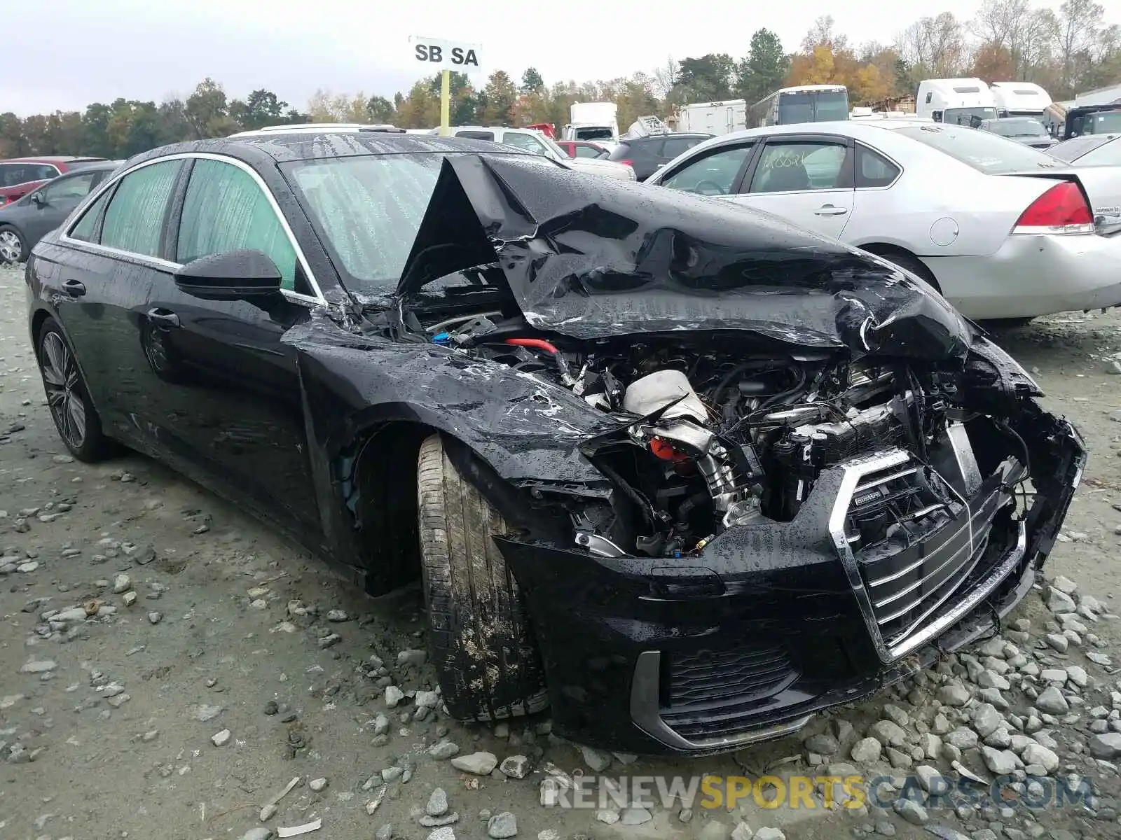 1 Photograph of a damaged car WAUL2AF24KN023516 AUDI A6 2019