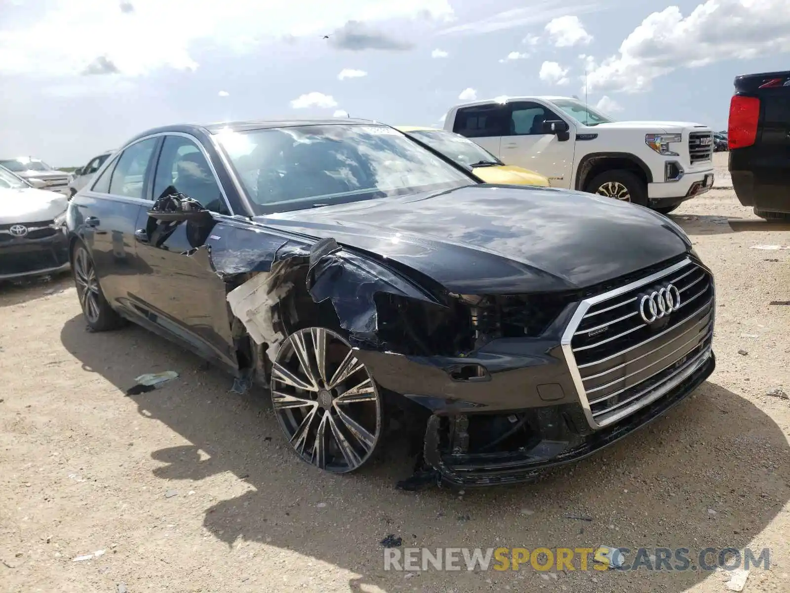 1 Photograph of a damaged car WAUL2AF24KN069363 AUDI A6 2019