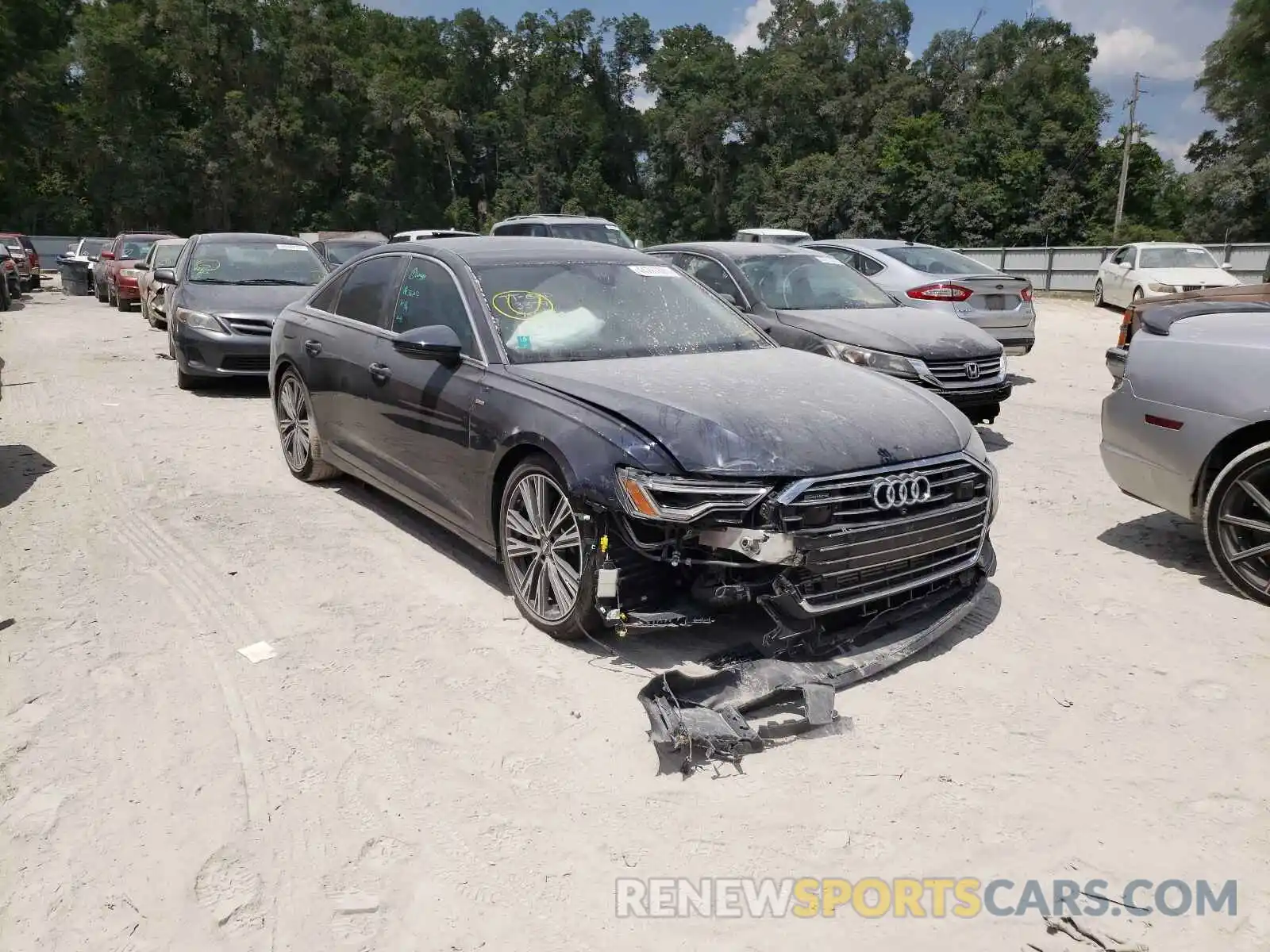 1 Photograph of a damaged car WAUL2AF24KN088138 AUDI A6 2019